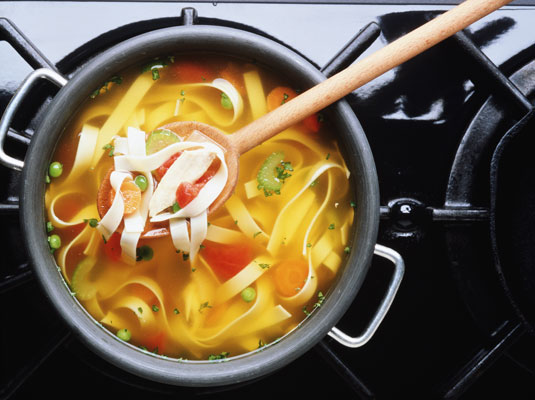 Zuppa Di Tagliatelle Al Pollo