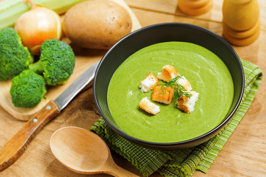Ricetta Crema di Broccoli e Funghi Italiani