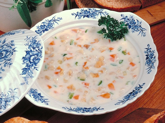 Zuppa di granchio alla "New England