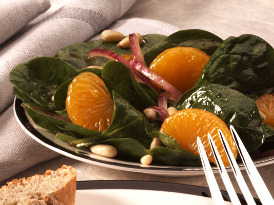 Insalata Di Spinaci Mandarino