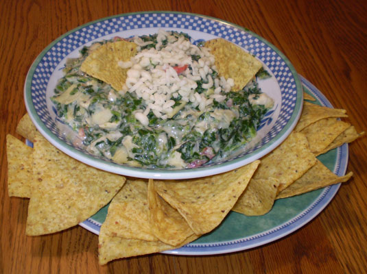 Salsa tiepida di carciofi e spinaci