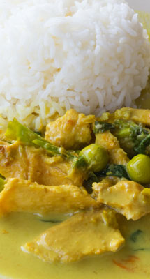 Ricetta per pollo al curry tailandese