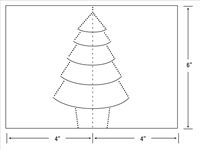 Come fare un biglietto pop-up per l'albero di Natale