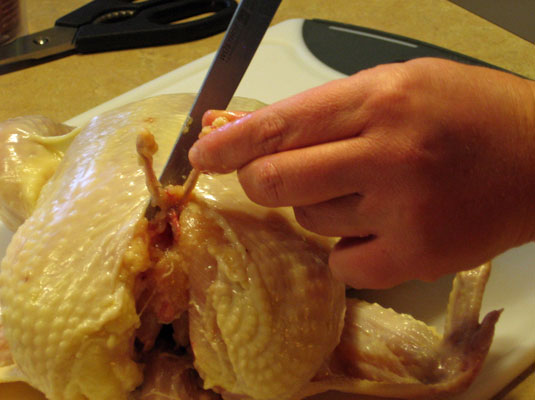 Legare un pollo