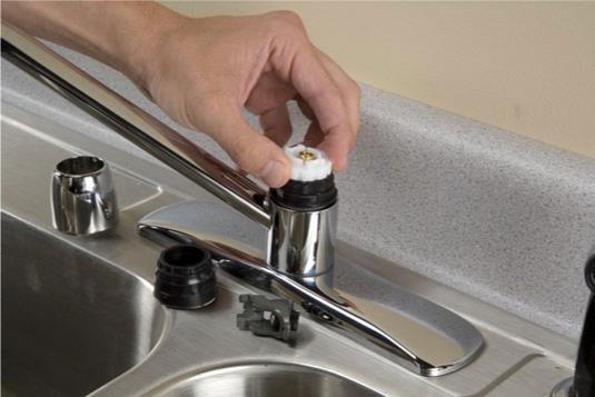 Come riparare un rubinetto che perde: tipo di filtro a cartuccia