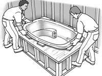 Come installare una vasca da bagno con piattaforma