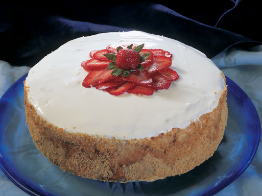 Cheesecake con crosta di cracker Graham