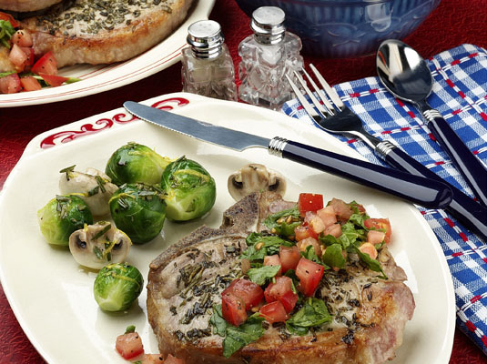 Cavoletti di Bruxelles e Funghi al Rosmarino