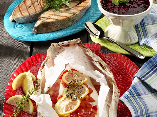 Halibut al timo e limone in papillote