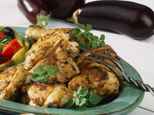 Pollo alla griglia sefardita