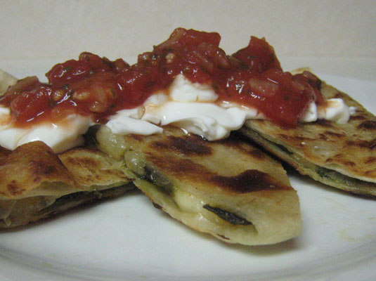 Poblano Quesadillas