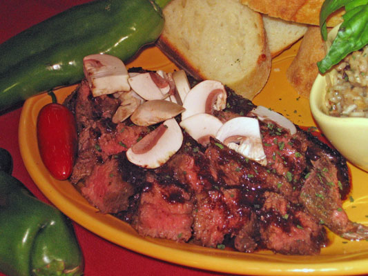 Bistecca con gonna marinata al cumino e Cile