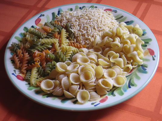 Formati di pasta vari