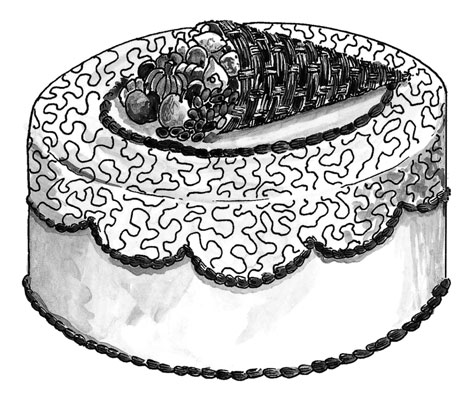 Come fare una torta cornucopia per il tuo raduno del Ringraziamento