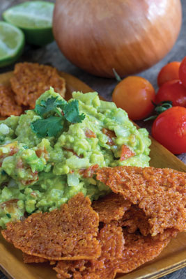 Ricetta Antipasto Keto: Patatine Al Formaggio E Guacamole
