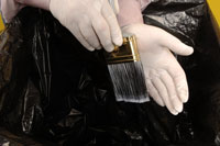Come pulire la pittura ad olio dai pennelli