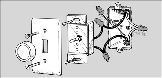 Come sostituire un interruttore della luce con un dimmer