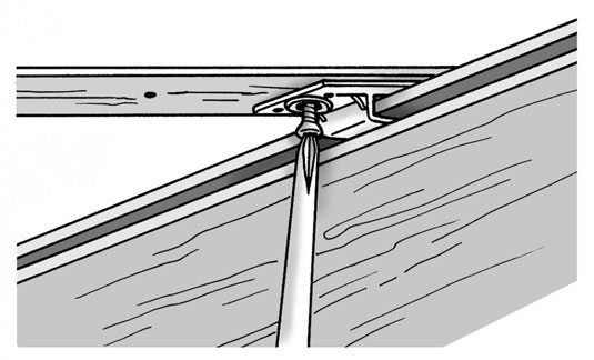 Come appendere un soffitto in listoni laminati