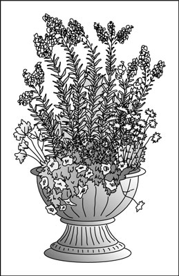 Pianta un elegante giardino pensile da ingresso