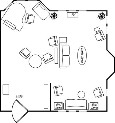 Principi di interior design: approcci ai layout del soggiorno