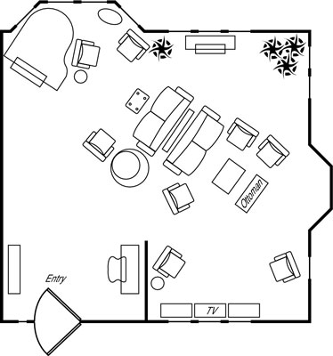 Principi di interior design: approcci ai layout del soggiorno