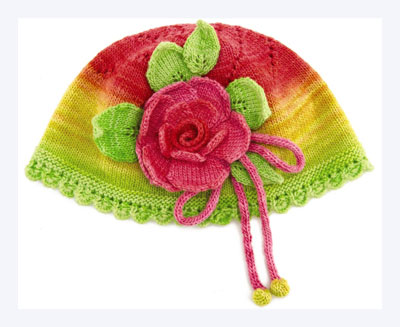 Come lavorare a maglia una cloche da giardino di rose