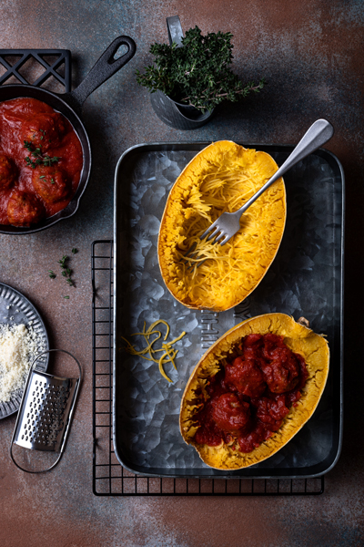 Ricetta Spaghetti Zucca e Polpette