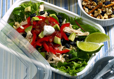 Ricetta per insalata di pollo Fiesta per la tua dieta a pancia piatta
