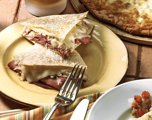 Quesadillas Ruben senza glutine