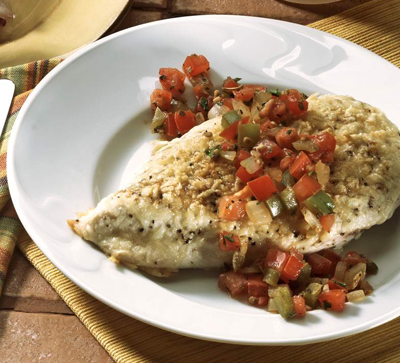 Pollo al parmigiano con salsa di pomodoro fresco Ricetta