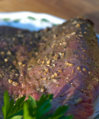 Ricetta di manzo messicano: bistecca marinata al cumino e al Cile