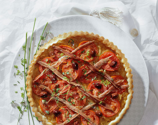 Crostata Di Pomodori, Olive E Acciughe (Pissaladière)