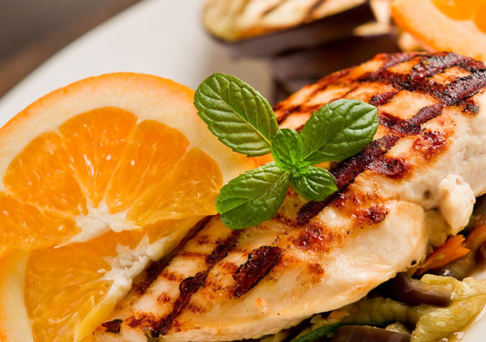 Ricetta di pollame messicano: pollo agli agrumi con salsa di coriandolo all'arancia