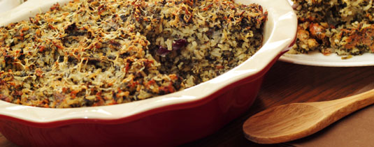 Ricetta per cena vegetariana nel piatto