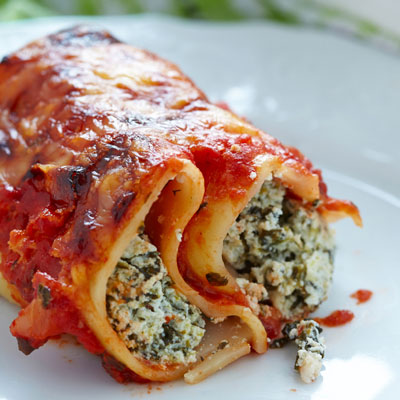 Come fare i manicotti di spinaci e funghi