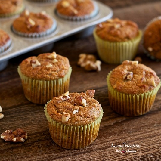 Ricetta Paleo per muffin alla banana e noci (senza glutine, senza cereali, senza latticini)