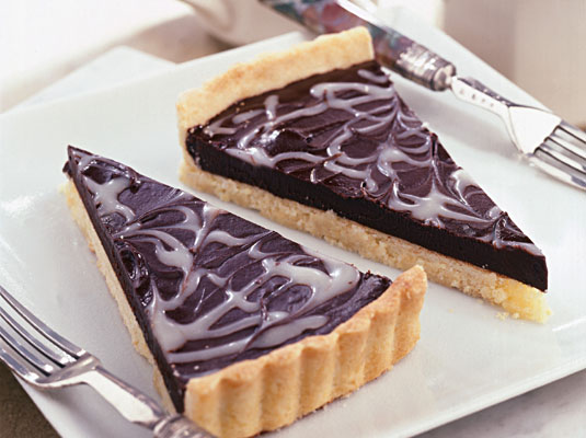 Crostata Marmorizzata ai Due Cioccolati