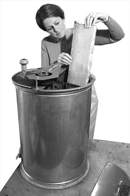 Estrazione del miele da un telaio Langstroth